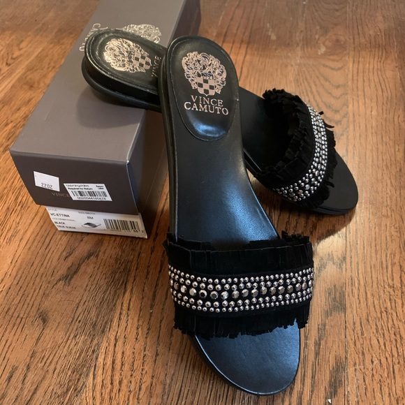 Vince Camuto Shoes - Vince black slides